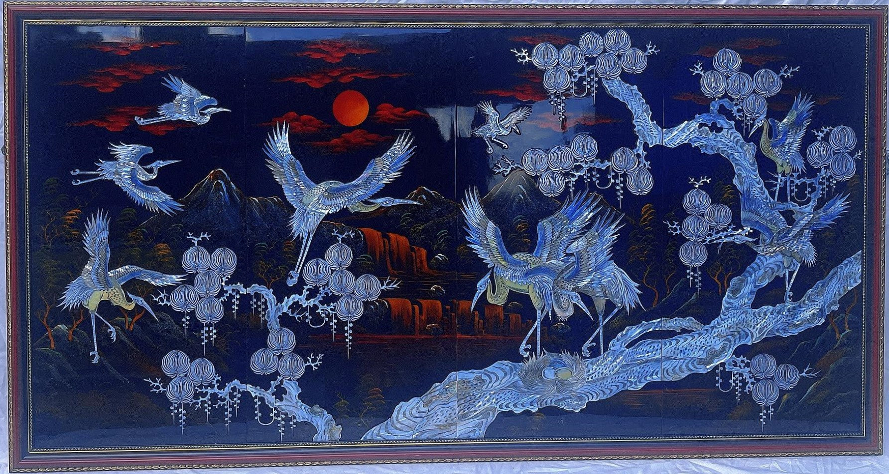 Tùng Hạc Diên Niên (9 Cranes)